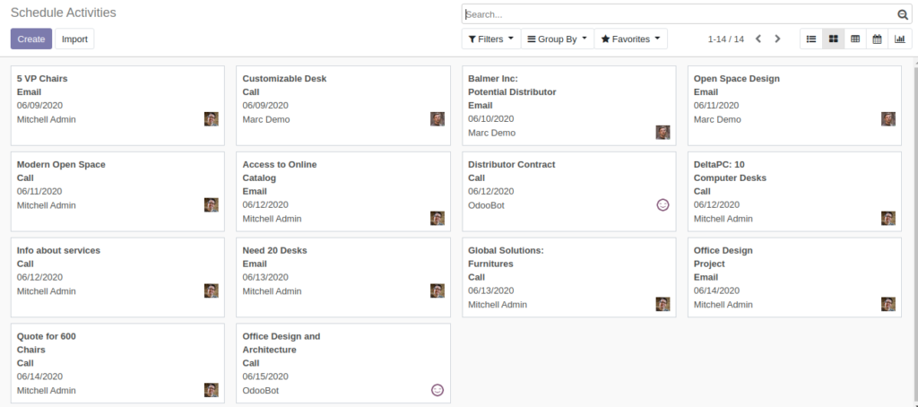 Schedule Activity Odoo