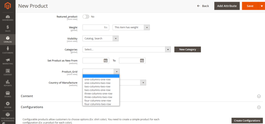 Grid Ratio Options for Magento 2 Category Page