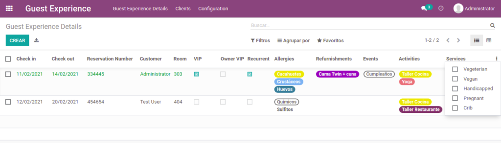 Odoo 14 Connector for Hotel Management