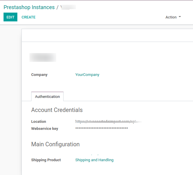 Prestashop Instances in Odoo