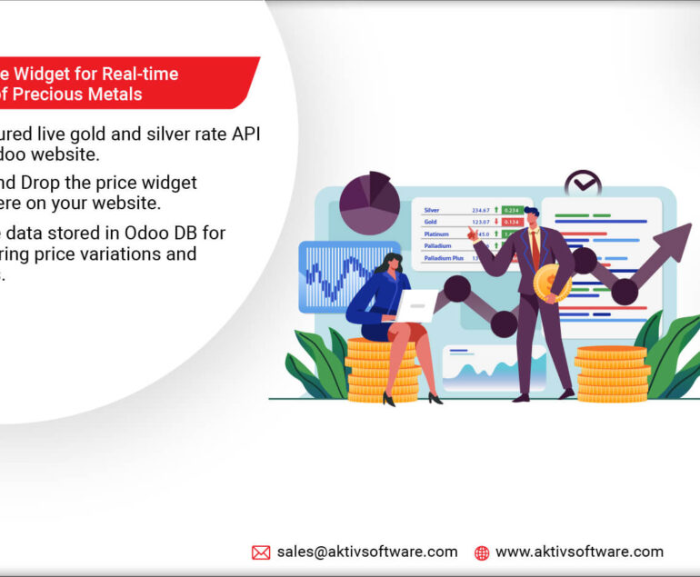 Odoo Price Widget for Real-time Updates of Precious Metals