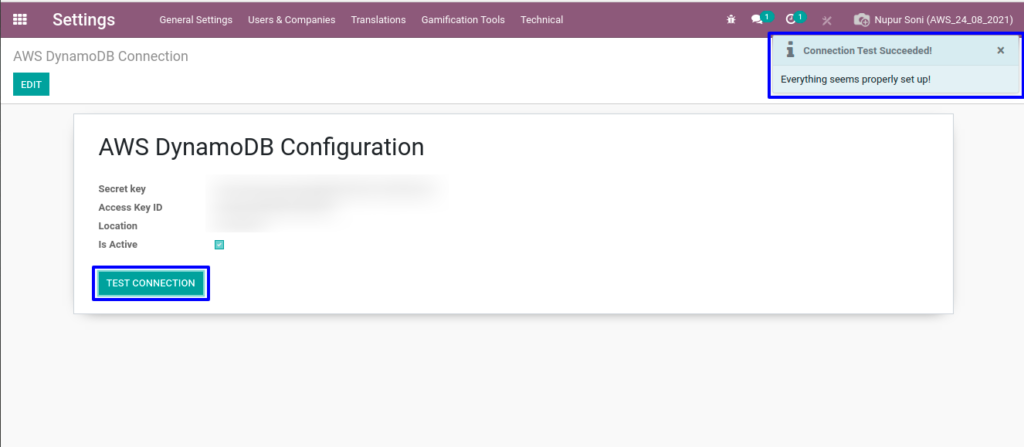 AWS DynamoDB and Odoo 14 