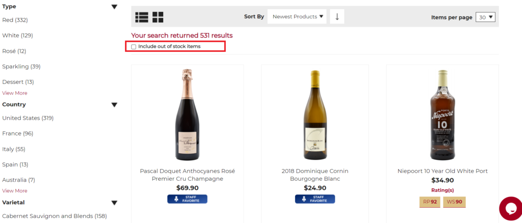 Magento Website Wine Shop