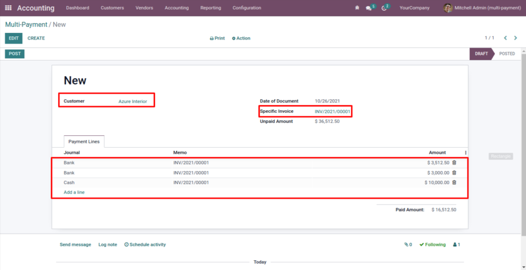 Odoo Batch Payments