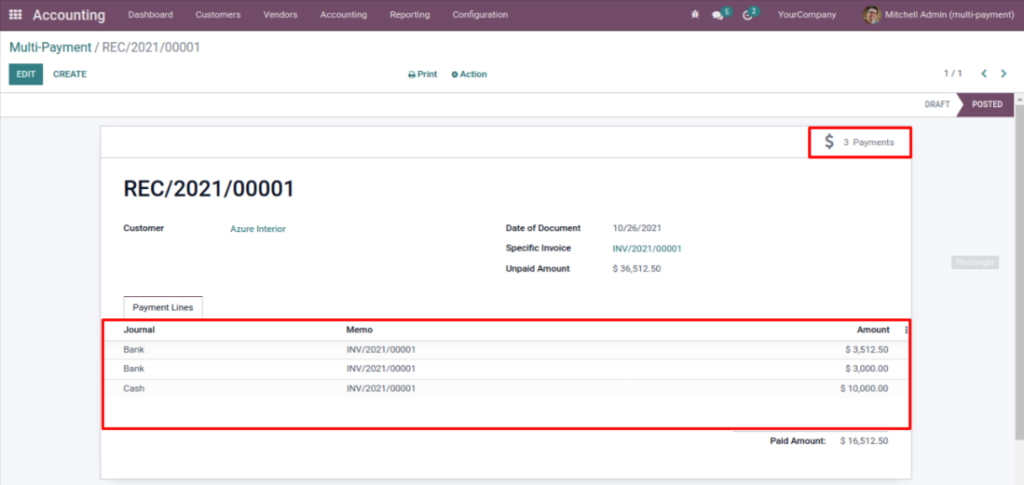 Odoo Batch Payments