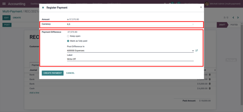 Odoo Batch Payments