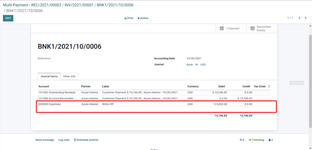 Odoo Batch Payments