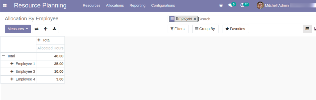 Odoo Resource Management App