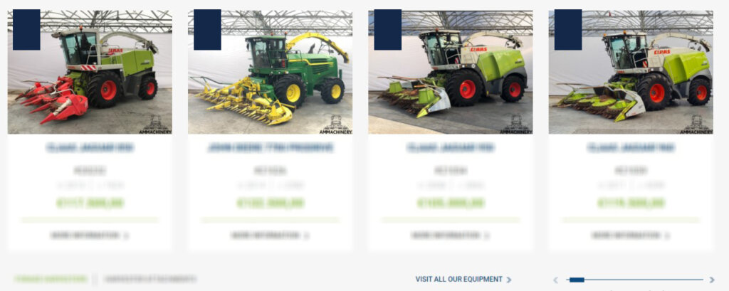 Website for Agricultural Machinery