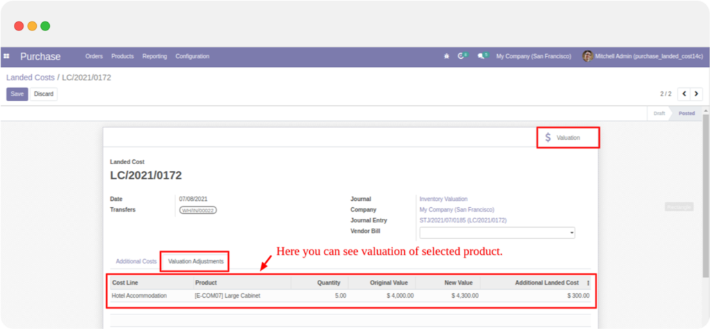 Landed Cost in Odoo 14