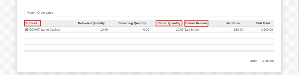 Odoo Return Order Management