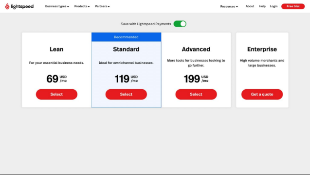 lightspeed pricing