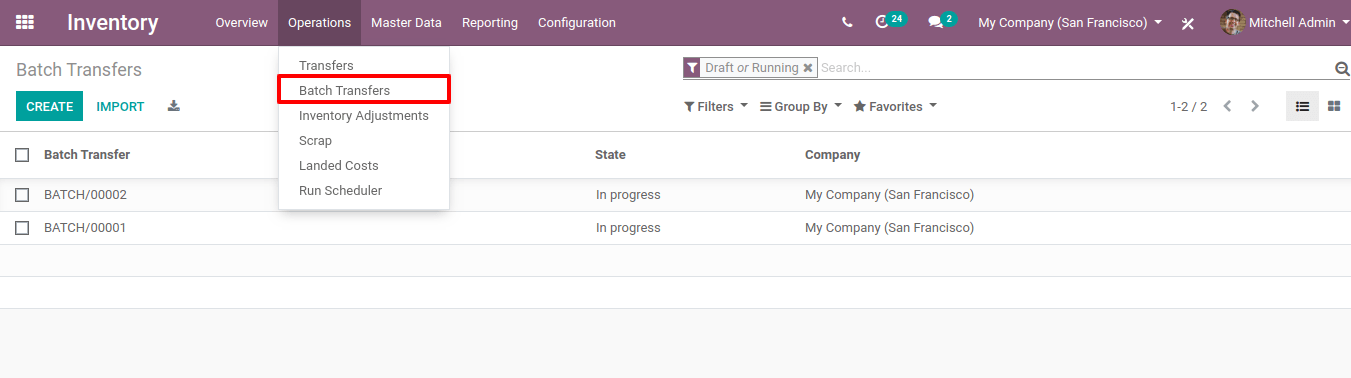 Batch Picking in Odoo