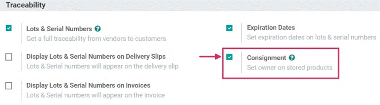 Consignment Inventory Management in Odoo