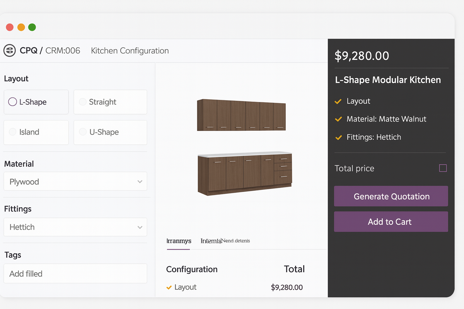 Odoo for Modular Kitchen Manufacturers: Use Case for CPQ