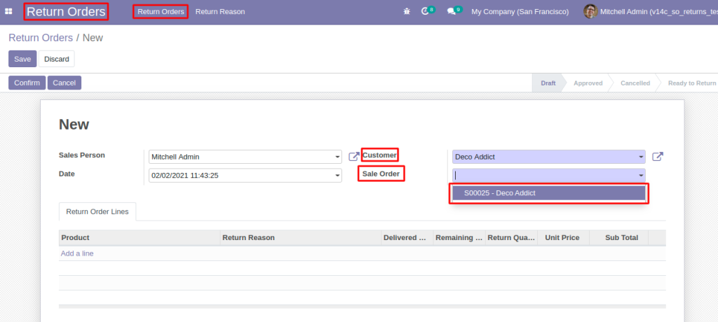 Odoo Return Order Management from Backend and Frontend 2 Odoo Return Order Management