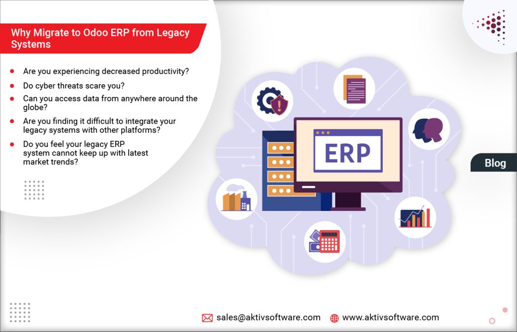Signs it’s time for a Migration to Odoo ERP from Legacy Systems.