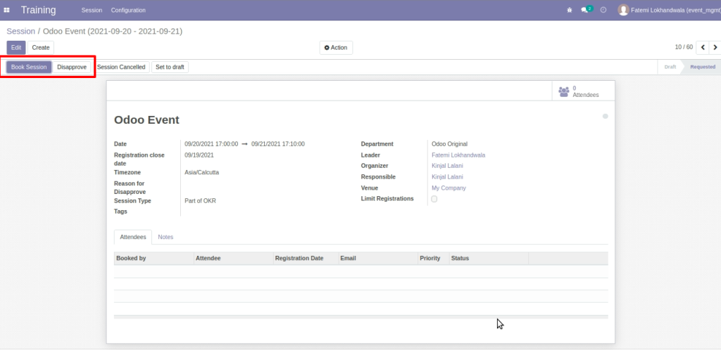 Odoo 14 Events Module to Schedule & Track Corporate Sessions Efficiently 3 Odoo 14 Events Module