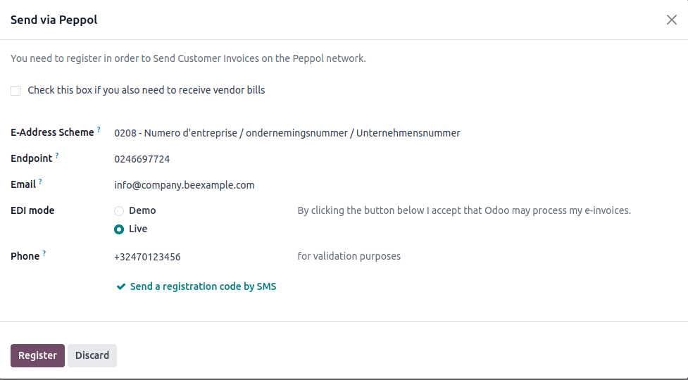 Odoo PEPPOL Integration