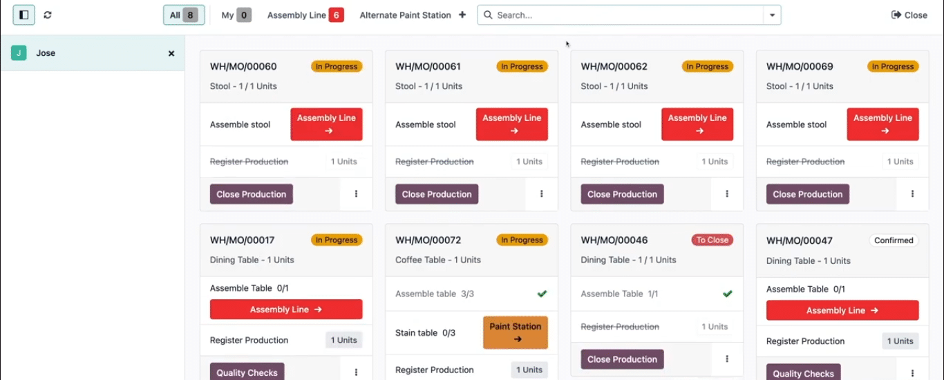 Shop Floor Management in Odoo