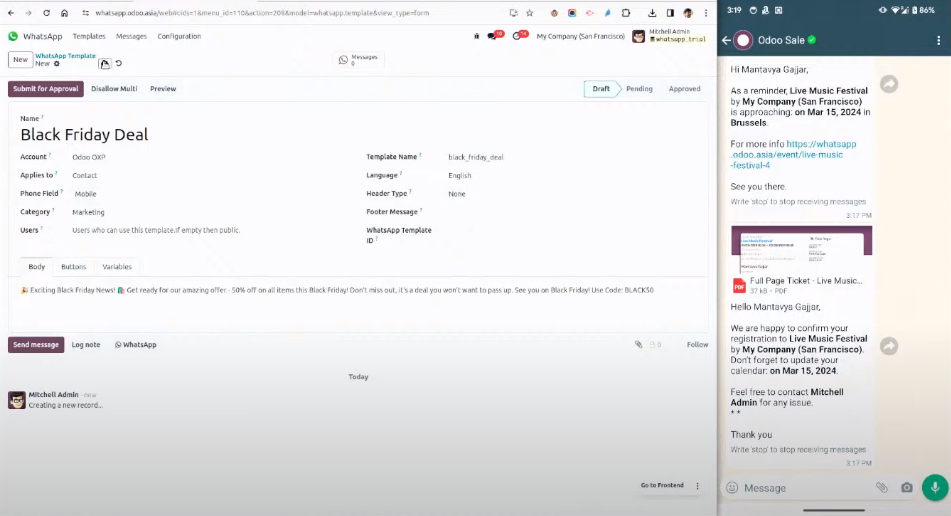 Odoo WhatsApp: An Integration Worth the Hype! 5 Odoo WhatsApp Integration