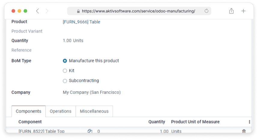 Schedule and Plan Manufacturing