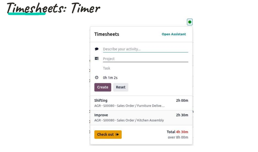 Odoo Timesheet App