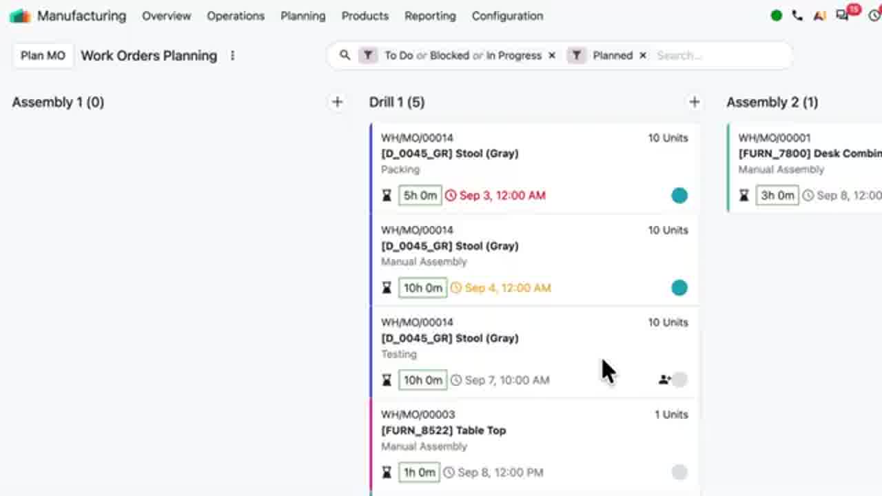 Odoo 20 Features- Manufacturing